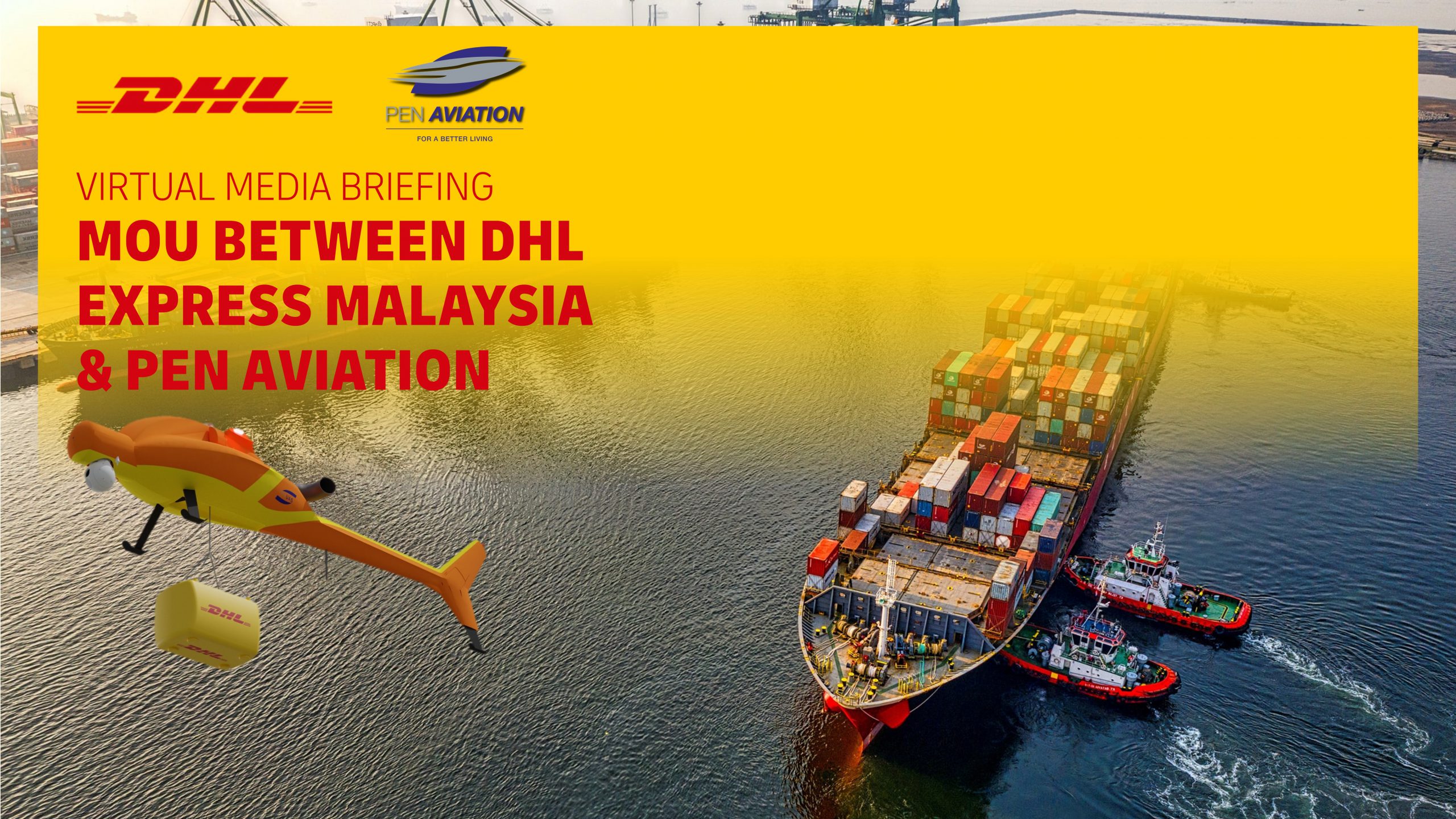 Pen Aviation And Dhl Express Malaysia Signs Mou For Cargo Drone Delivery Pen Aviation